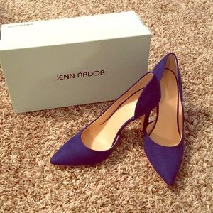 Blue suede pump JENN ARDOR